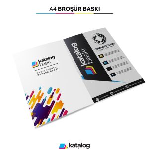 A4 (21×29,7 cm) Broşür - 135 gr Parlak Kuşe