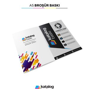 A5 (14,8×21 cm) Broşür - 135 gr Parlak Kuşe