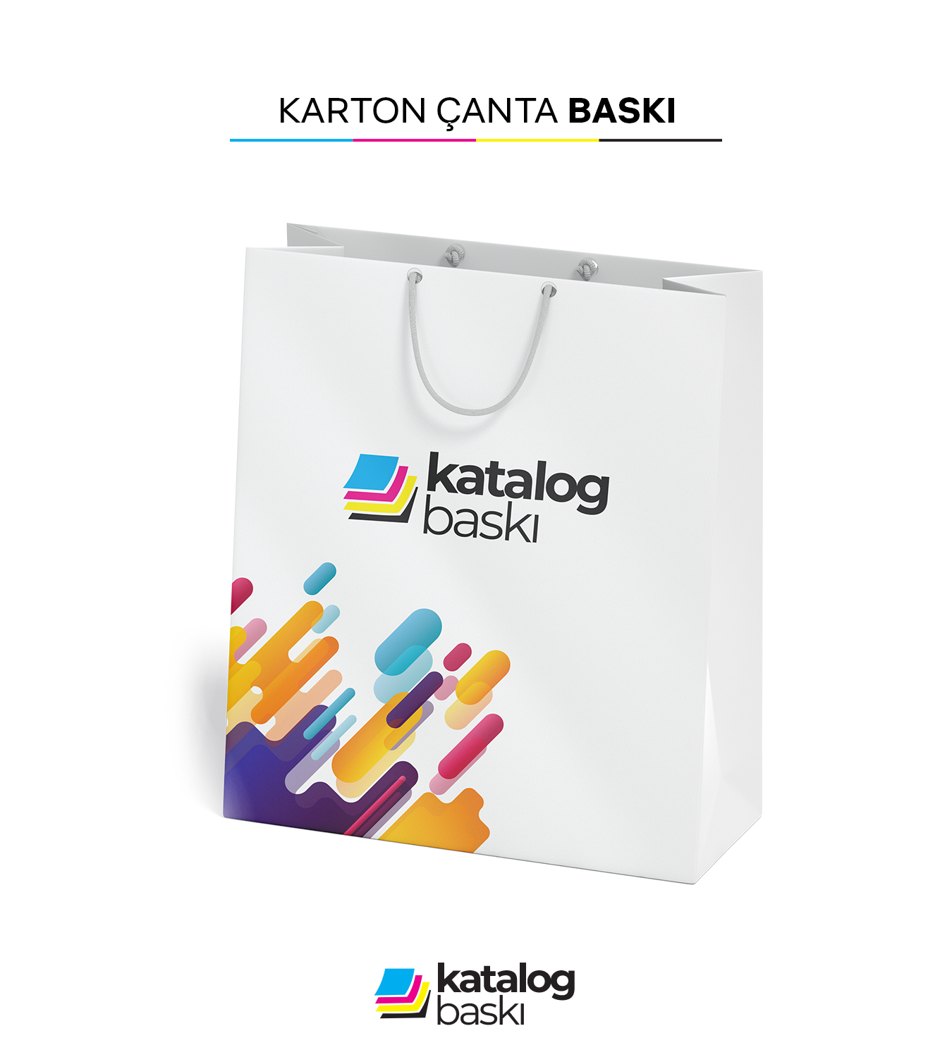Karton Çanta (24×22×7,5 cm) - 300 gr Krome Karton