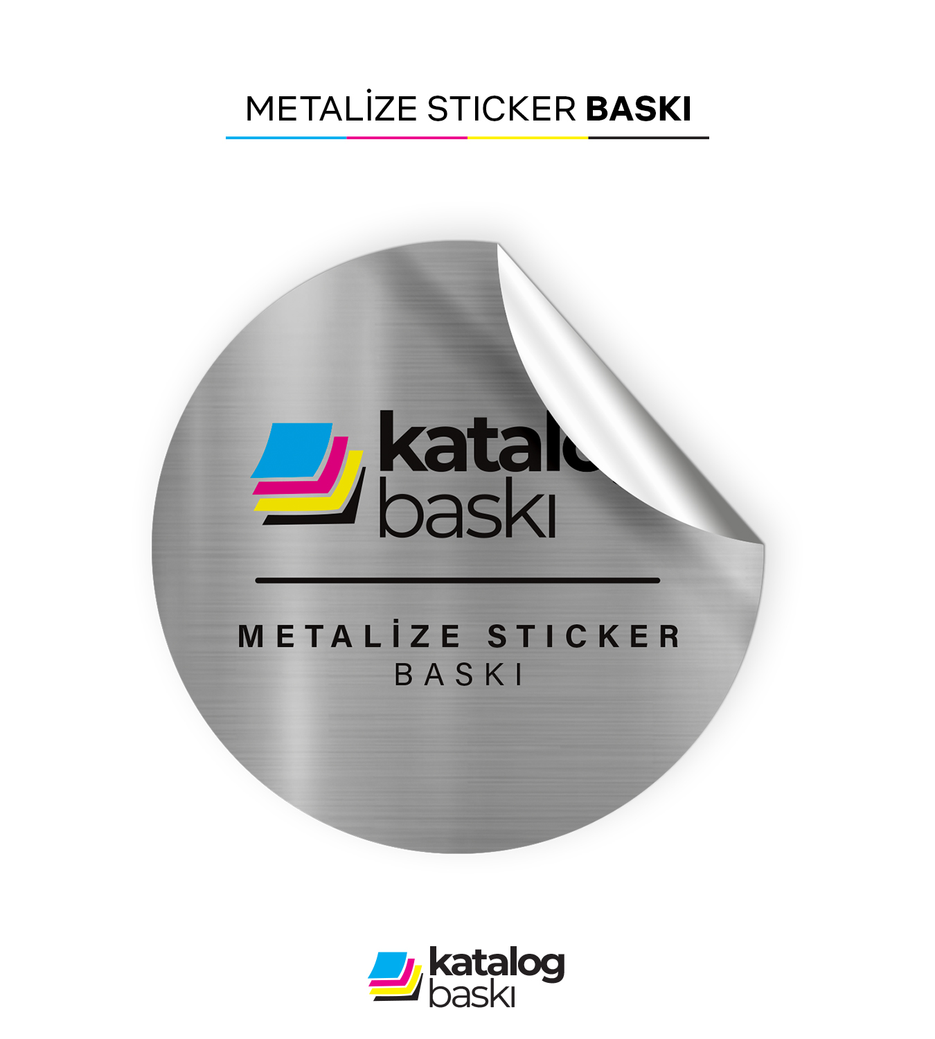 320×470mm Metalize Tabaka Etiket